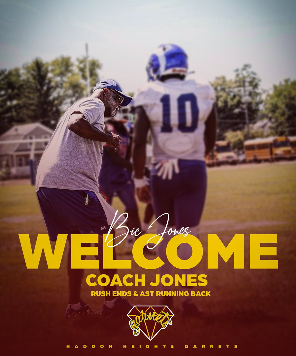Haddon Heights Football (@garnetfootball) on Twitter photo Welcome Coach Jones! Welcome Coach Jones!