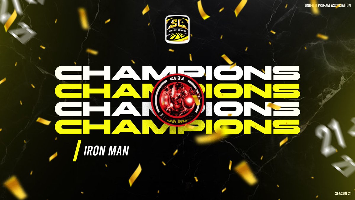 SL Pro-Am League (@slproam) on Twitter photo Congratulations to Ironman on becoming Season 21 Champions ๐
<a href="/Raygeta_/">RayRayCBG</a>
<a href="/xoBengaI/">xoBengal</a>
<a href="/fantareyli/">Heimalock</a>
<a href="/Payton_Nelson58/">P ล moรณth๐ซ๐
ฟ๏ธ</a>
<a href="/Issacreed02/">๐๐๐๐๐น</a> Congratulations to Ironman on becoming Season 21 Champions ๐
<a href="/Raygeta_/">RayRayCBG</a>
<a href="/xoBengaI/">xoBengal</a>
<a href="/fantareyli/">Heimalock</a>
<a href="/Payton_Nelson58/">P ล moรณth๐ซ๐
ฟ๏ธ</a>
<a href="/Issacreed02/">๐๐๐๐๐น</a>