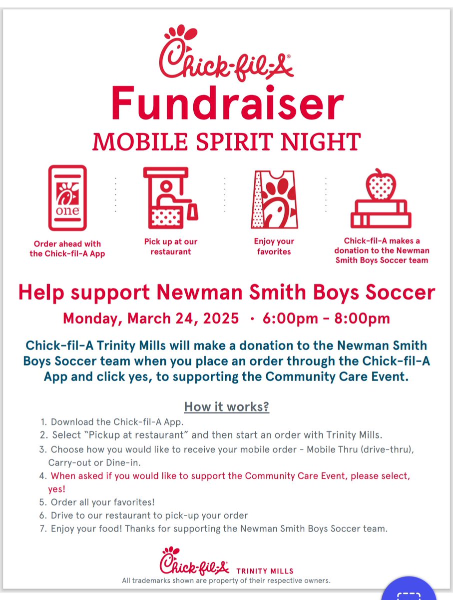 Tonight you have options for dinner. Come out and support your smith boys soccer team
