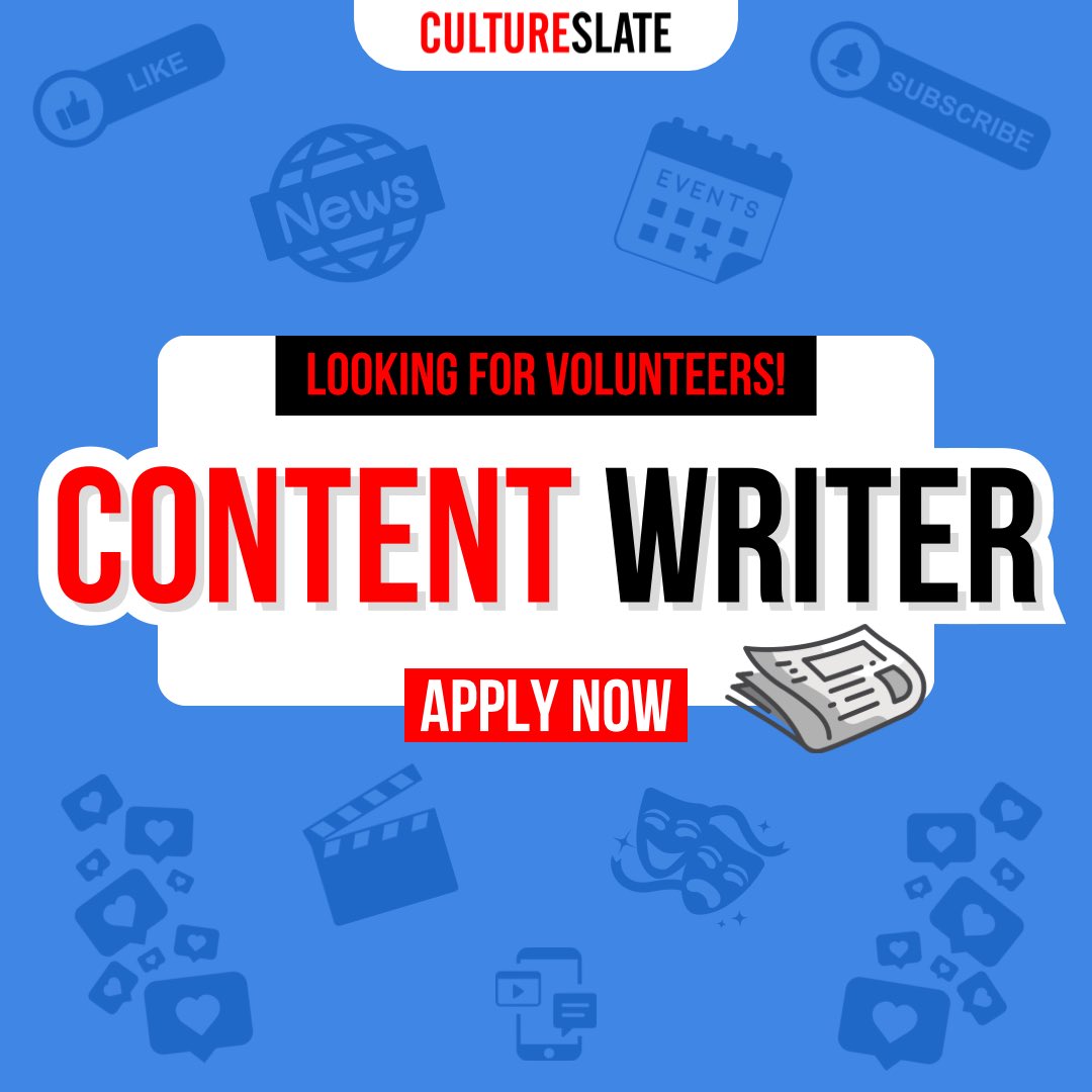 Writers needed! Apply now — Link below 👇