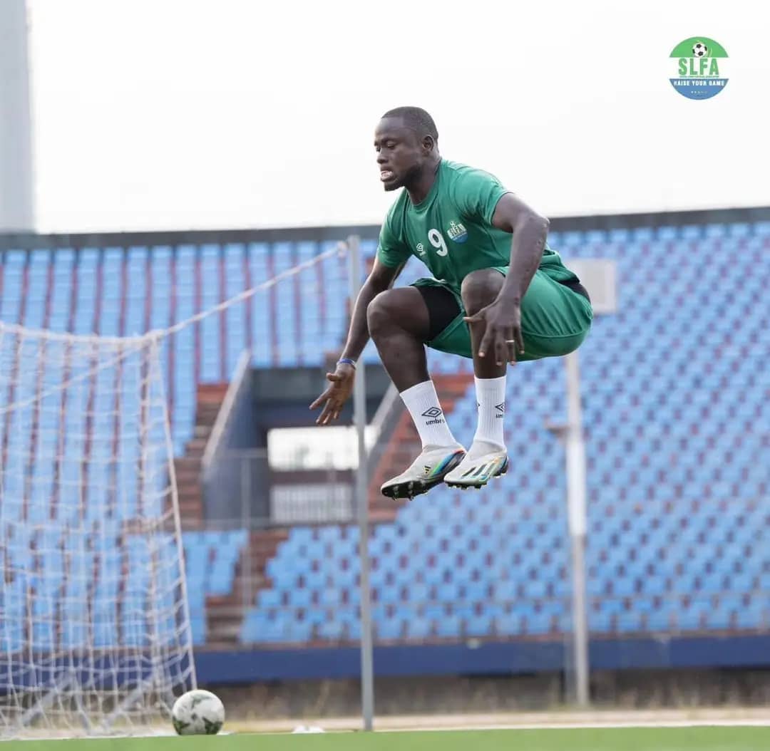 "A leap of hope. A leap toward the future of a nation. Wishing #SierraLeone all the best ahead of the clash with Egypt. #WeWillDeliver—in sport and beyond!