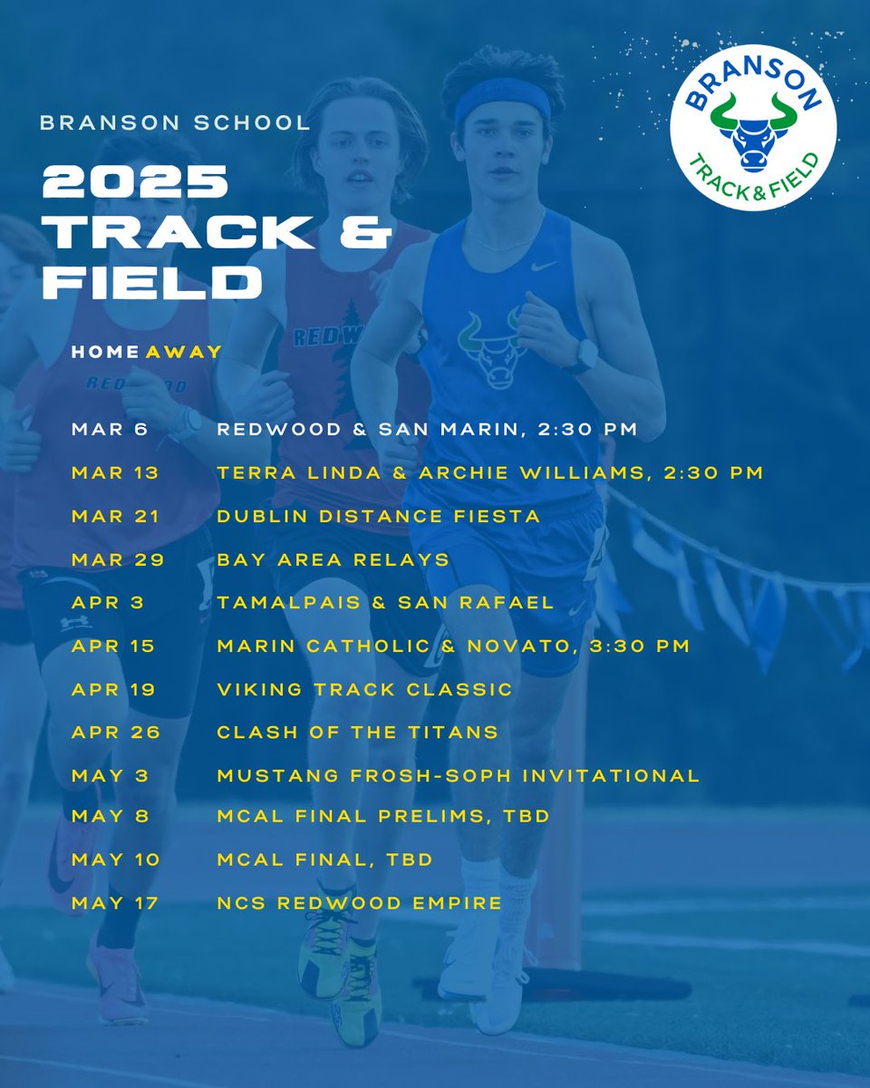 Bulls Track &amp; Field Regular Season Schedule 2025! 👟