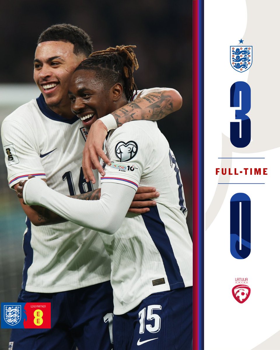 England (@england) on Twitter photo Three goals and three points for the #ThreeLions 👏
A solid start to our <a href="/FIFAWorldCup/">FIFA World Cup</a> qualifying campaign under Thomas Tuchel. Three goals and three points for the #ThreeLions 👏
A solid start to our <a href="/FIFAWorldCup/">FIFA World Cup</a> qualifying campaign under Thomas Tuchel.