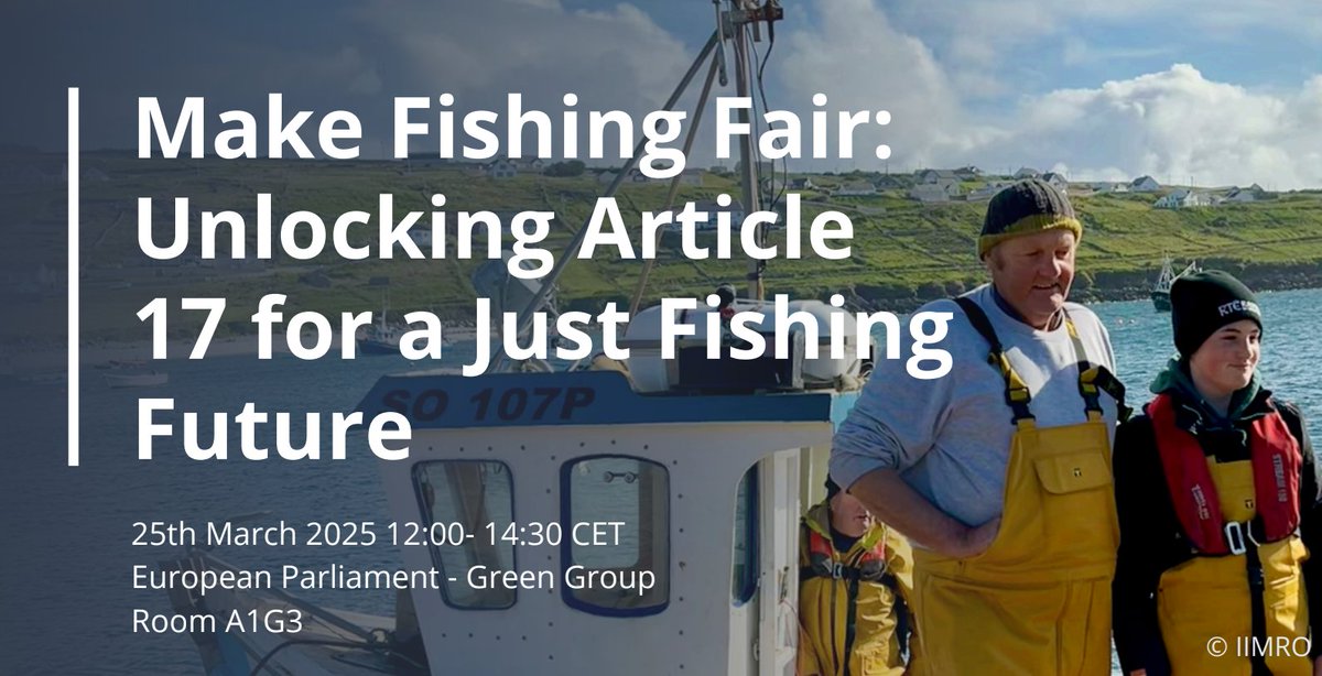 LIFE event on 25/3:  Can’t be at the European Parliament? Join us online! 🐟
We’ll discuss rebalancing fishing opportunities, hear powerful stories from SSFs across Europe, and look ahead with MEPs &amp; DG MARE. 🌊
📺 Watch live at 12:30 CET : shorturl.at/Qo25z