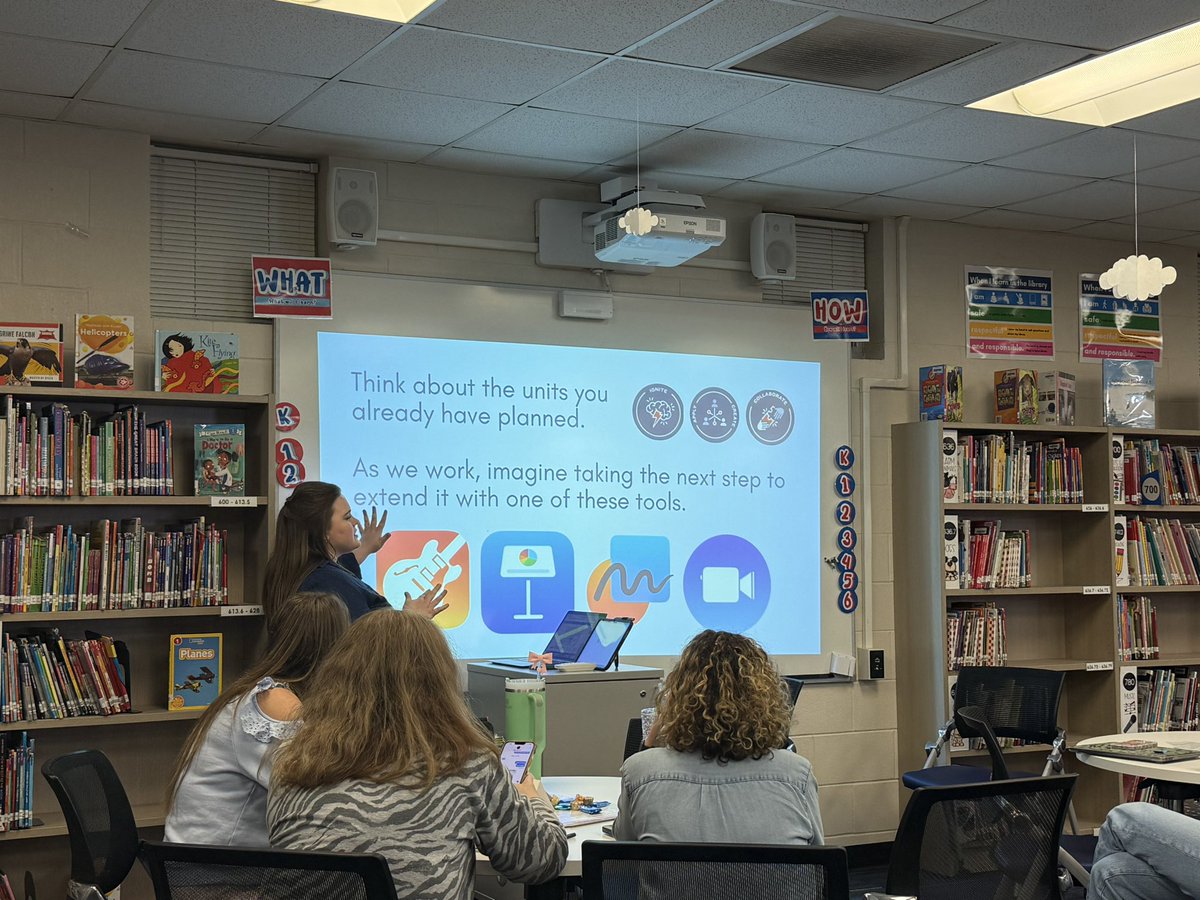 What a great Tech Tasting at ACM this afternoon! Campus LITE Hannah Walker led her staff through a quick training on the Tech App TEKS &amp; then participants went through tech stations focused on #GarageBand #ClassroomClips &amp; #Keynote #RISDAIM #RISDBeTheOne