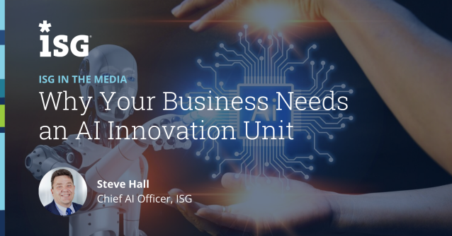 TonyCarriniFPT's tweet photo. AI is now an integral enterprise asset that needs its own business team. ISG's Steve Hall tells InformationWeek an AI innovation unit can prioritize use cases, establish proper guardrails and ensure the right data assets are used to train models. https://t.co/YLo8QFYY26 https://t.co/riHAJXb6Sw