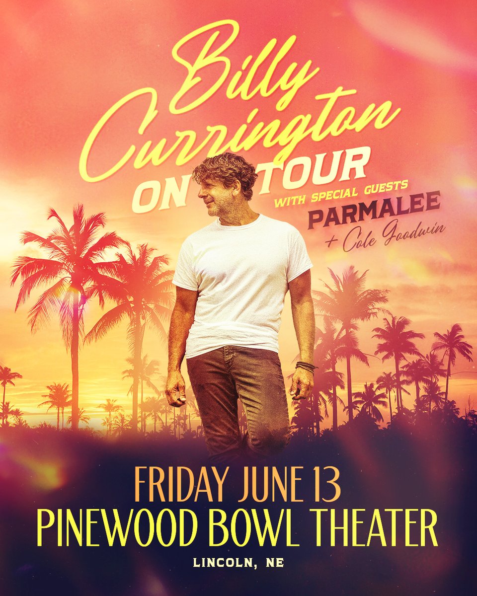🔥 This party just keeps getting better: @Parmalee and Cole Goodwin have been added to the @BillyCurrington show at <a href="/PinewoodBowl/">Pinewood Bowl</a> Friday, June 13! Get your tickets: bit.ly/billypwbtix