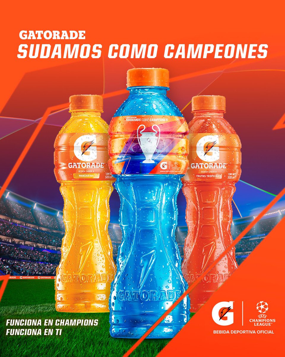 Les presentamos nuestra nueva etiqueta edición UEFA Champions League, sudamos como campeones. 🏆⚽