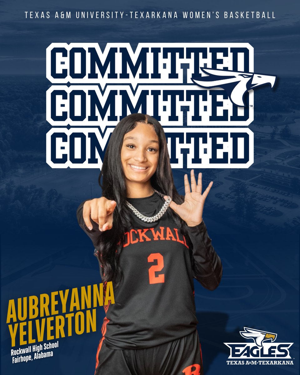 Welcome to the nest, Aubreyanna!

Aubreyanna joins the A&amp;M-Texarkana Women's Basketball program from Rockwall High School in Fairhope, Alabama! #SoarEagles