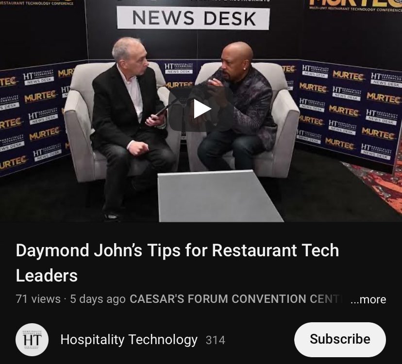 WATCH: My interview with Daymond John, star of #SharkTank

We discuss what it takes to foster innovation, deliver effective customer service, and adopt a mindset that drives success.

📺 youtu.be/0Pptvaztb5o?si…
