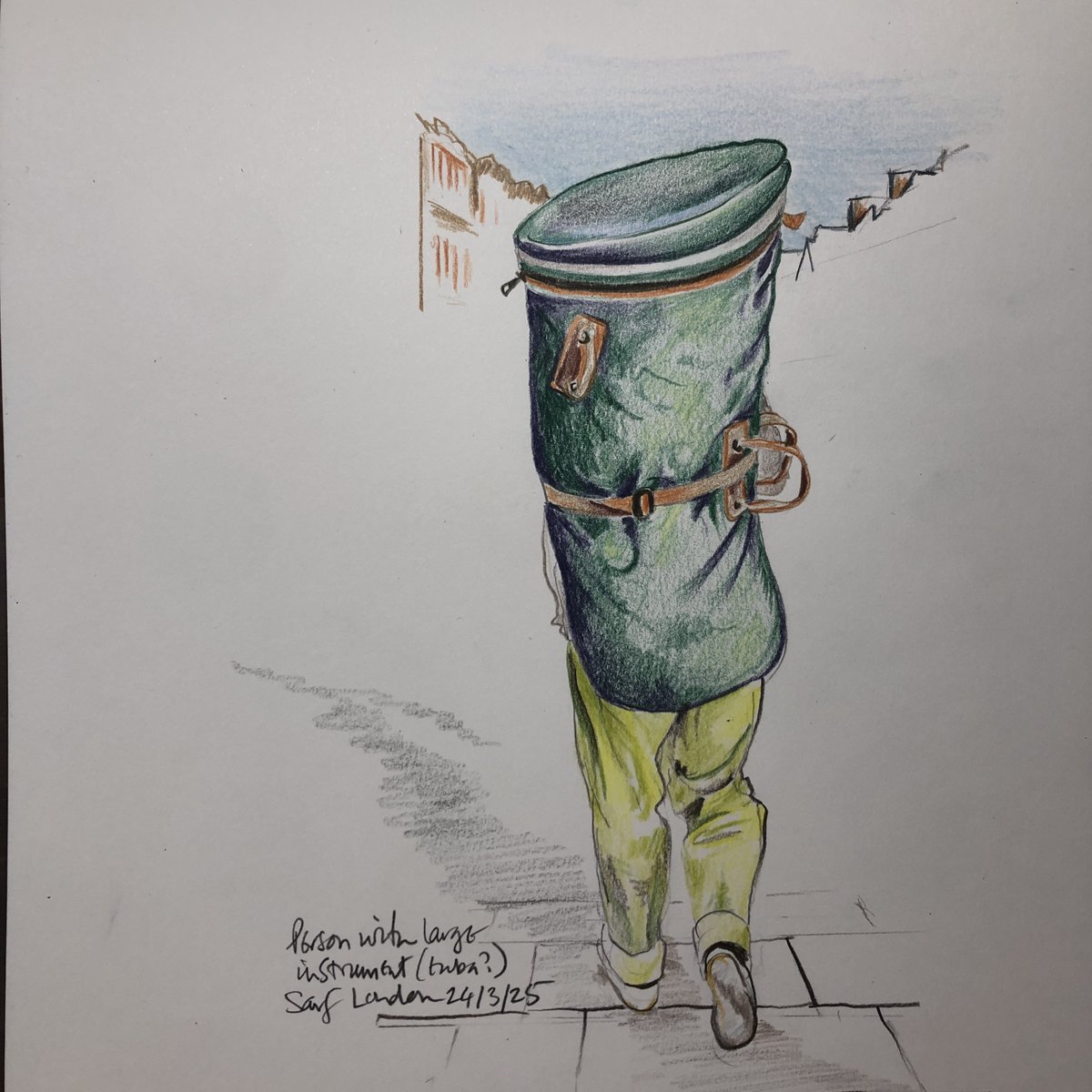 Listening to <a href="/marcrileydj/">Marc Riley ⚽️🍺🐳</a>@marcrileydj @marcrileydj.bsky.social
Enjoying The Moonlandingz and Nadine Shah, new one by The Bug Club (brilliant!), Joan as Policewoman, Deerhoof, Ezra Ferman, James Brown
A selection box of fabulous tunes
Drawing a person with a tuba on their back