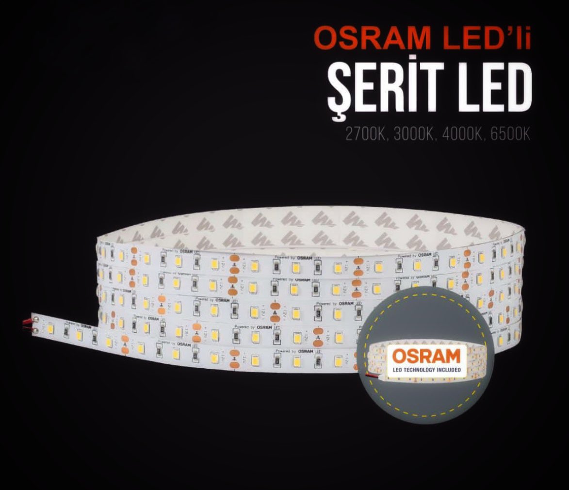 Osram Ledli Şerit Led farklı renk ve model seçenekleriyle LEDFON'da.  #osram #osramled #osramşeritled