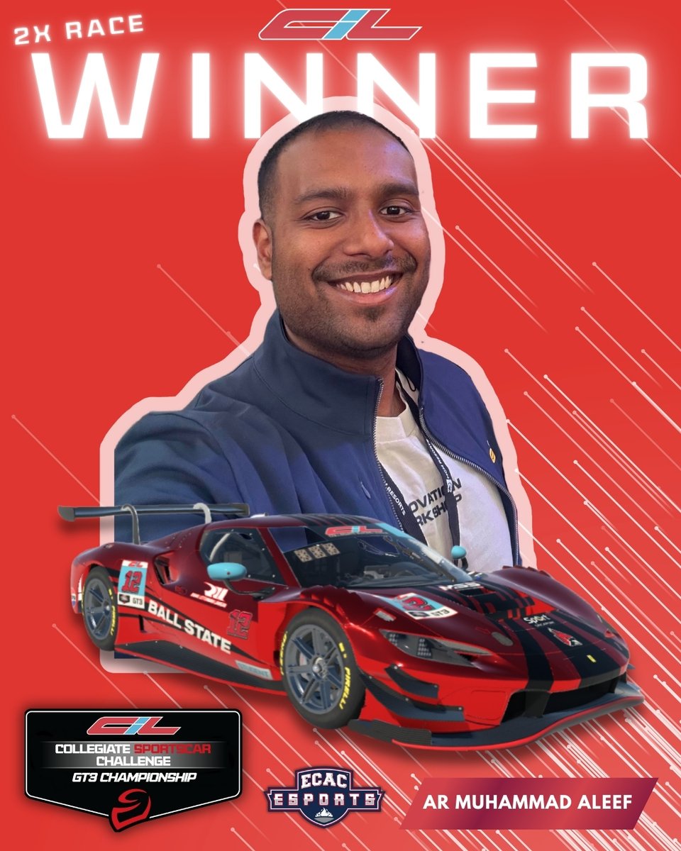 🚨FIRST 2X CSC RACE WINNER THIS SEASON 🚨

Ar Muhammad Aleef scores his second win of the season in the CiL Collegiate Sportscar Challenge GT3 Championship 2 Hours of Sebring at <a href="/sebringraceway/">Sebring International Raceway</a>!

Not even a day after dominating at Road Atlanta, we head south to Sunshine State