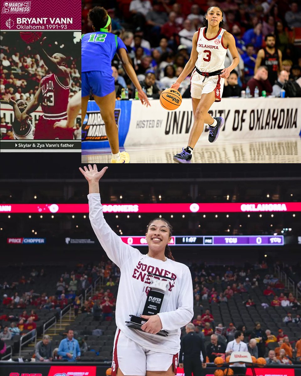 NCAA March Madness (@marchmadnesswbb) on Twitter photo The Vann Family are Sooners through and through!
Sisters, Skylar and Zya Vann balled out and are headed to the Sweet 16!
#MarchMadness x <a href="/OU_WBBall/">Oklahoma Basketball</a> The Vann Family are Sooners through and through!
Sisters, Skylar and Zya Vann balled out and are headed to the Sweet 16!
#MarchMadness x <a href="/OU_WBBall/">Oklahoma Basketball</a>