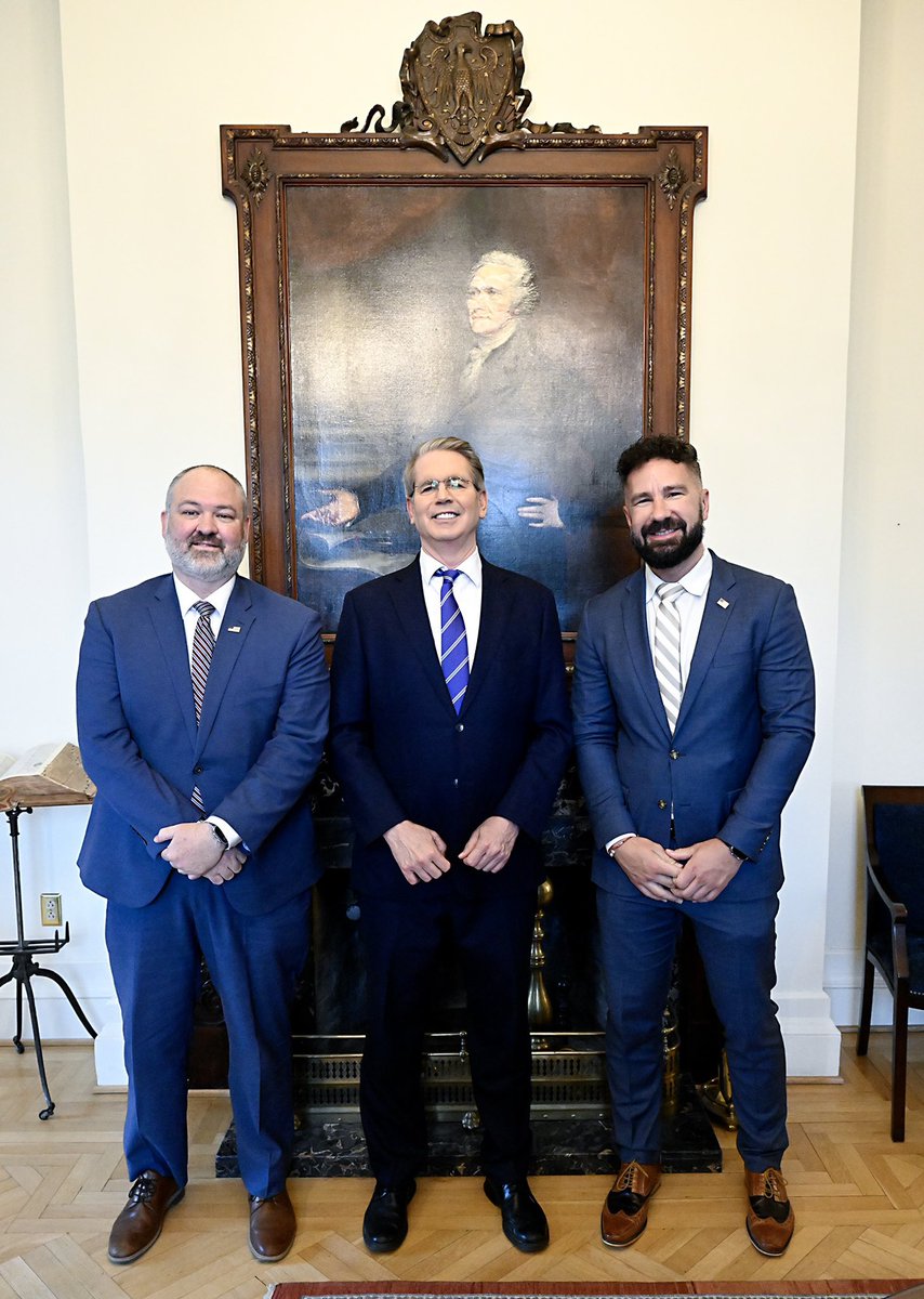 Treasury Secretary Scott Bessent (@secscottbessent) on Twitter photo It is my honor to welcome Joe and Gary to the <a href="/USTreasury/">Treasury Department</a> Department for their first day of work today.
They will help us drive much-needed cultural reform at the @IRS so it can better serve hardworking American taxpayers. It is my honor to welcome Joe and Gary to the <a href="/USTreasury/">Treasury Department</a> Department for their first day of work today.
They will help us drive much-needed cultural reform at the @IRS so it can better serve hardworking American taxpayers.