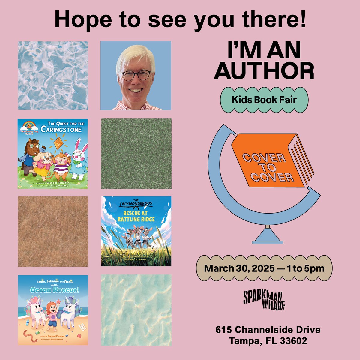 michaelforkids's tweet photo. I'm 🎉excited🎉 to take part in next Sunday's Cover to Cover Kids Book Fair at  Sparkman Wharf ! Looks like it's going to be lots of fun for everyone (me included 😊)! Hope to see you there! #tampabay #bookfair #tampa #readingisfun #localauthor https://t.co/YUUncsgClb https://t.co/FNMhRcxrHf