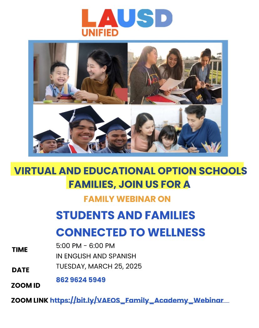 LAUSD Virtual Academy and Ed Options Schools (@laschoolsvaeos) on Twitter photo 