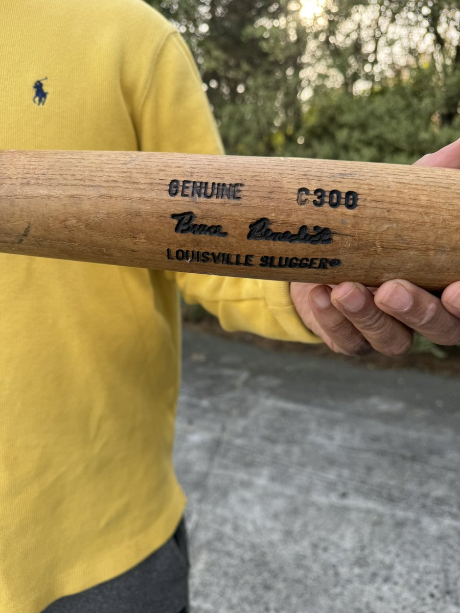Anyone else own a Bruce Benedict bat? <a href="/Braves/">Atlanta Braves</a> #BruceBenedict