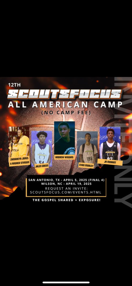 Thank you <a href="/scoutsfocus/">ScoutsFocus</a> for the All American camp invite 🙏