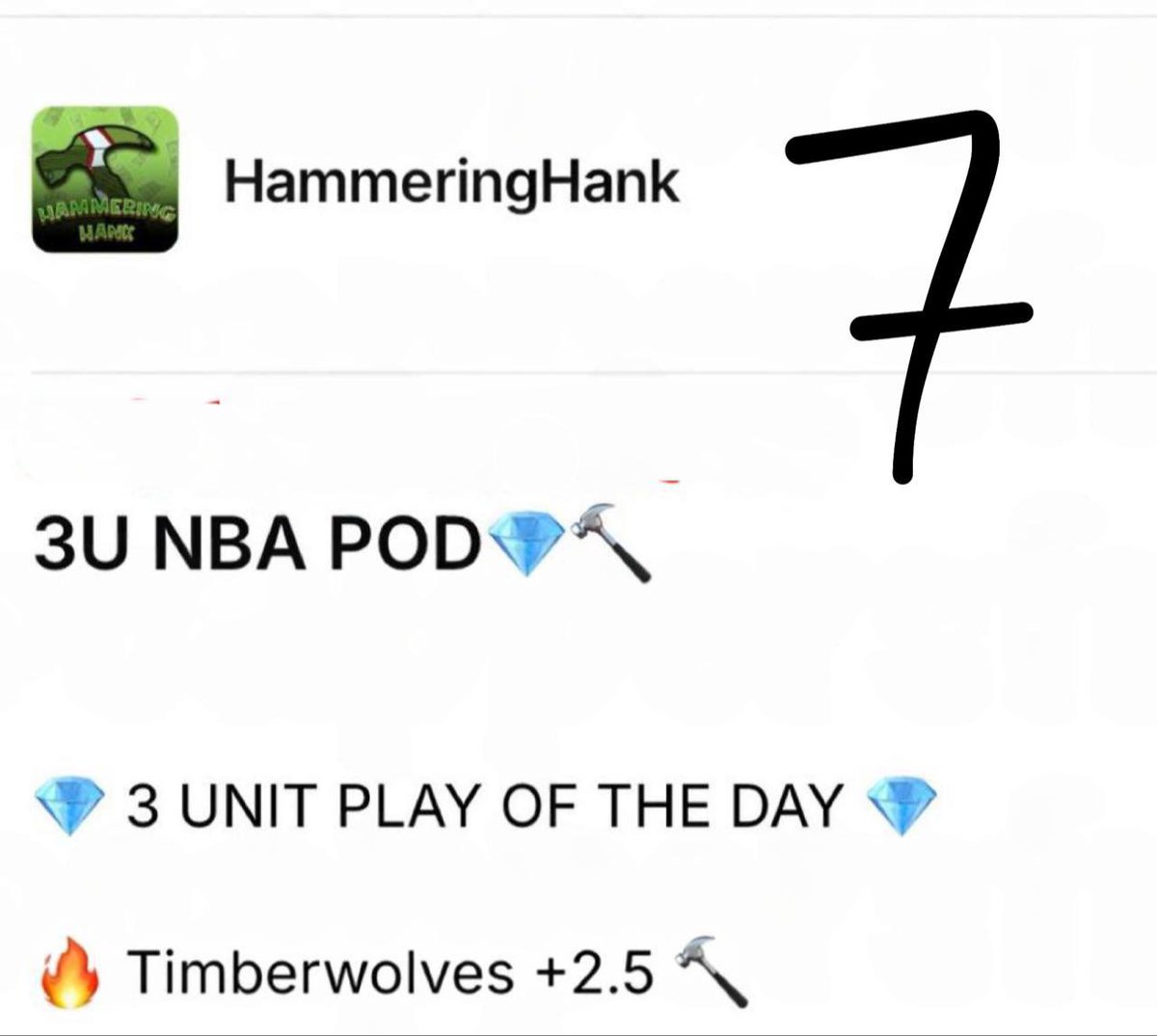 SyakiraAiman's tweet image. 5)#OutofLineBets
25$/week DubClub, FREE for friends Carl Anthony.

6)#NickyCashin
20$/ 3day FREE for friends Carl Anthony.

7)#HammeringHank
50$/week FREE for friends Carl Anthony.

8)#Picks4Dayzzz
20$/week FREE for friends Carl Anthony

Today NHL and NBA