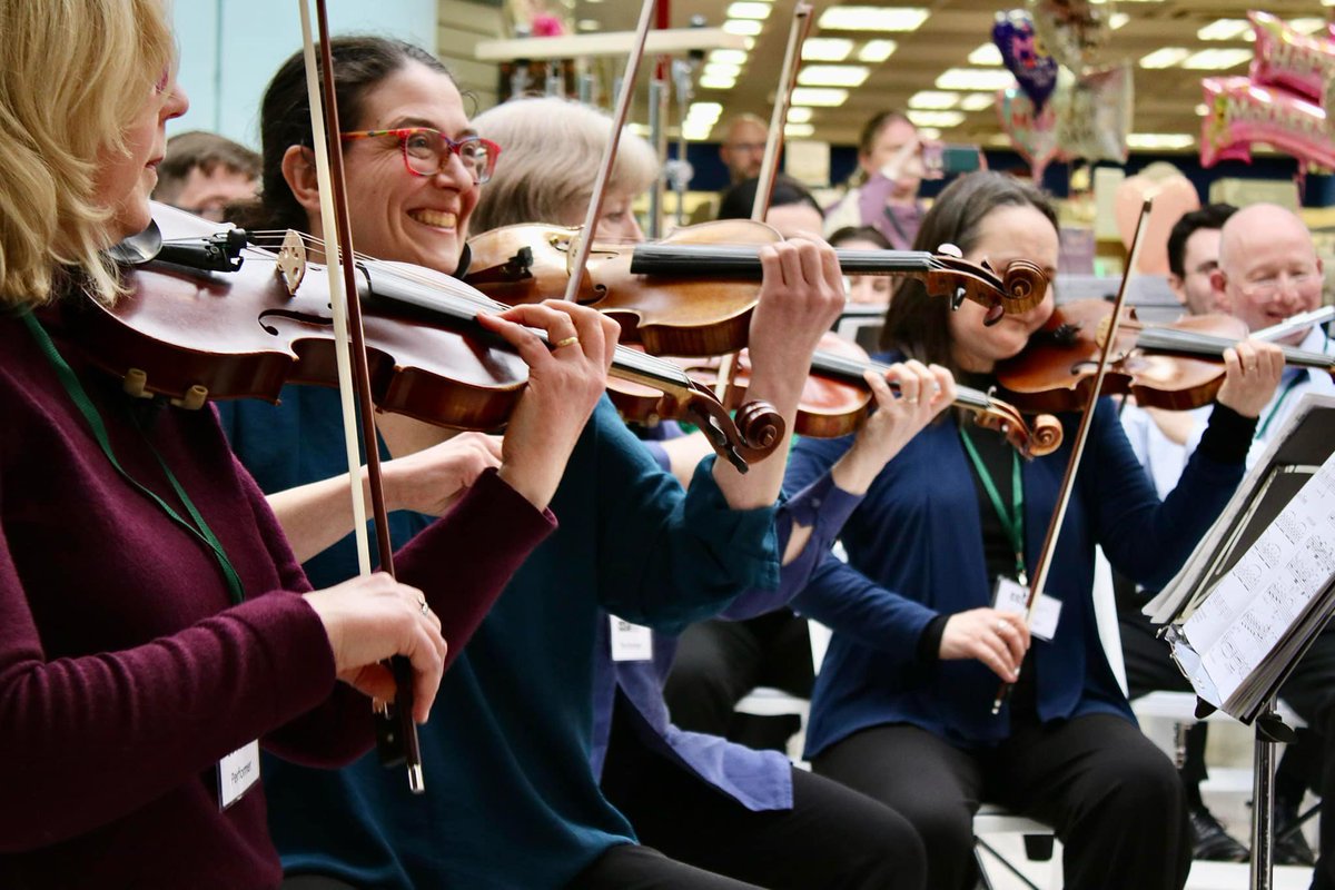 TheCSSO's tweet image. A great weekend bringing our Out &amp;amp; About Festival to Hanley. From string quartets to brass dectets on Saturday to a full symphony orchestra IN THE POTTERIES CENTRE we have loved connecting with people in a really fun environment. The buzz around the city was electric!