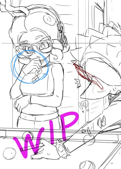 Skeb WIP
バブルガムが気になってビリヤードどころじゃない!
I'm too worried about bubble gum to play billiards! 