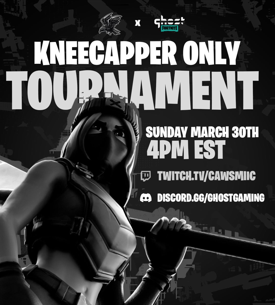 Ghost Gaming  x Cawsmiic $500 Kneecapper Only Tournament!

Sunday, March 30th, 4PM EST

5 NAC ZB Duo Matches

🩷+♻️ Like, Retweet, and tag your duo below for a chance at a captain spot!