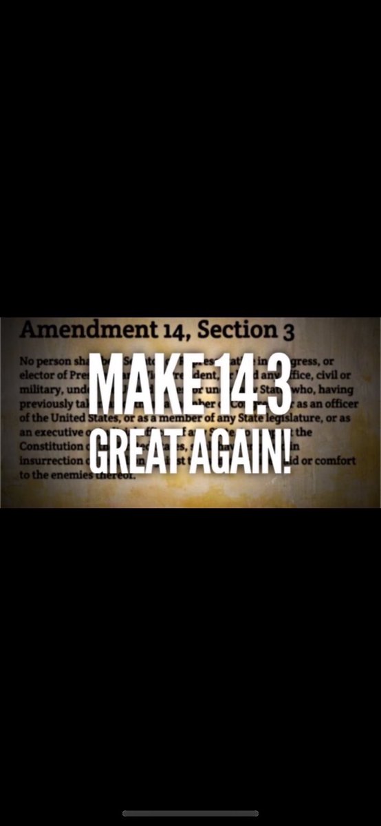Ingridebap's tweet photo. @janice_holder @mmpadellan Time to #NullVoid this illegitimate administration with our U.S. Constitution 14.3 disqualification & removal provision!
We the people have the power to #Invoke14thNow since MAGA is Confederacy by another name! https://t.co/MChYR2bLCQ