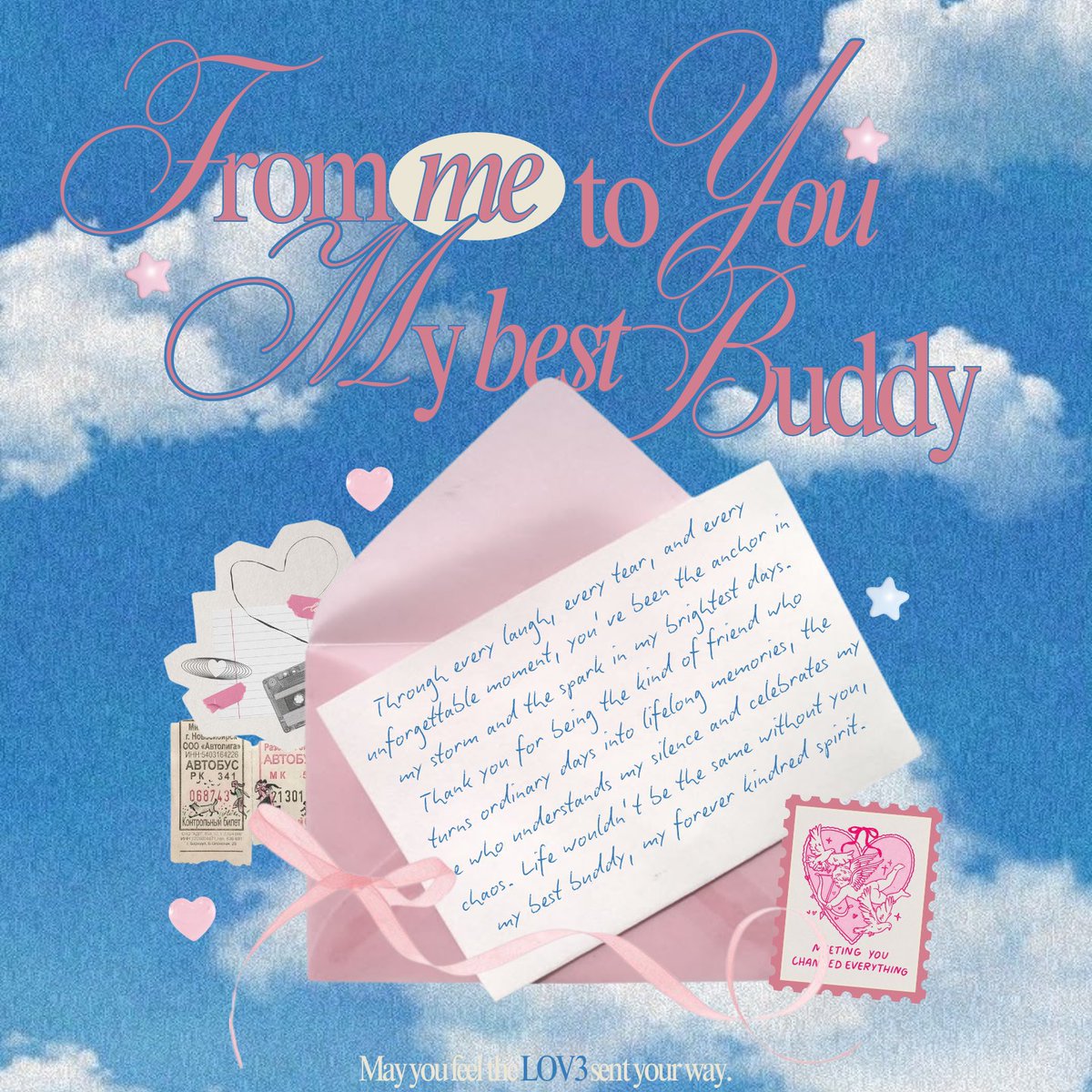 hangyvuI's tweet photo. @seeunghuni (💌) Ding dong!
A sweet delivery from the LOV3 Express! 

Just as sunshine brightens the day, this delivery is zooming over to @Yawnzbzn! I’m beyond lucky to have you as my bestie! Here’s a little hug wrapped in words just for you! 💖

From : @Beomegyu https://t.co/S1cLkhUKA2
