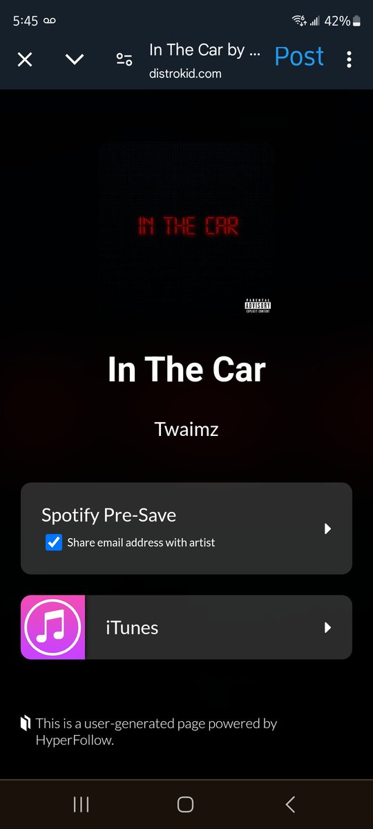 MnM01025's tweet photo. @twaimz Pre-Saved!! On spotify :))🫶 https://t.co/XFJyTGypJV