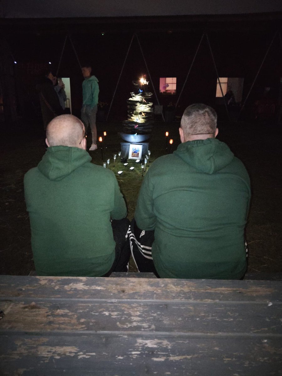 Our farmers paid a lovely wee tribute to volunteer Big Gerard tonight. 
Rest In Peace big man.