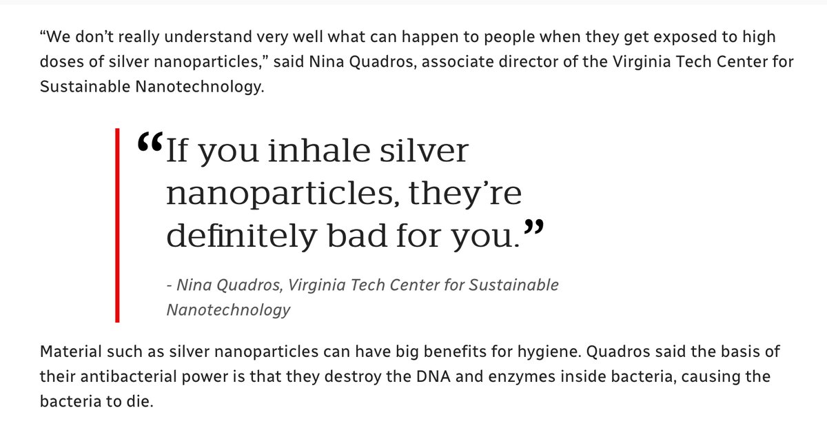 ItsAllATheatre's tweet photo. 2013 article: ‘Silver Nanoparticle use spurs consumer database.’ #Nanoparticle #healthdangers #toxic #nanoparticleexposure #silvernanoparticles #BigPharma
https://t.co/fRzaVJSzPz https://t.co/VywJtXAgzD
