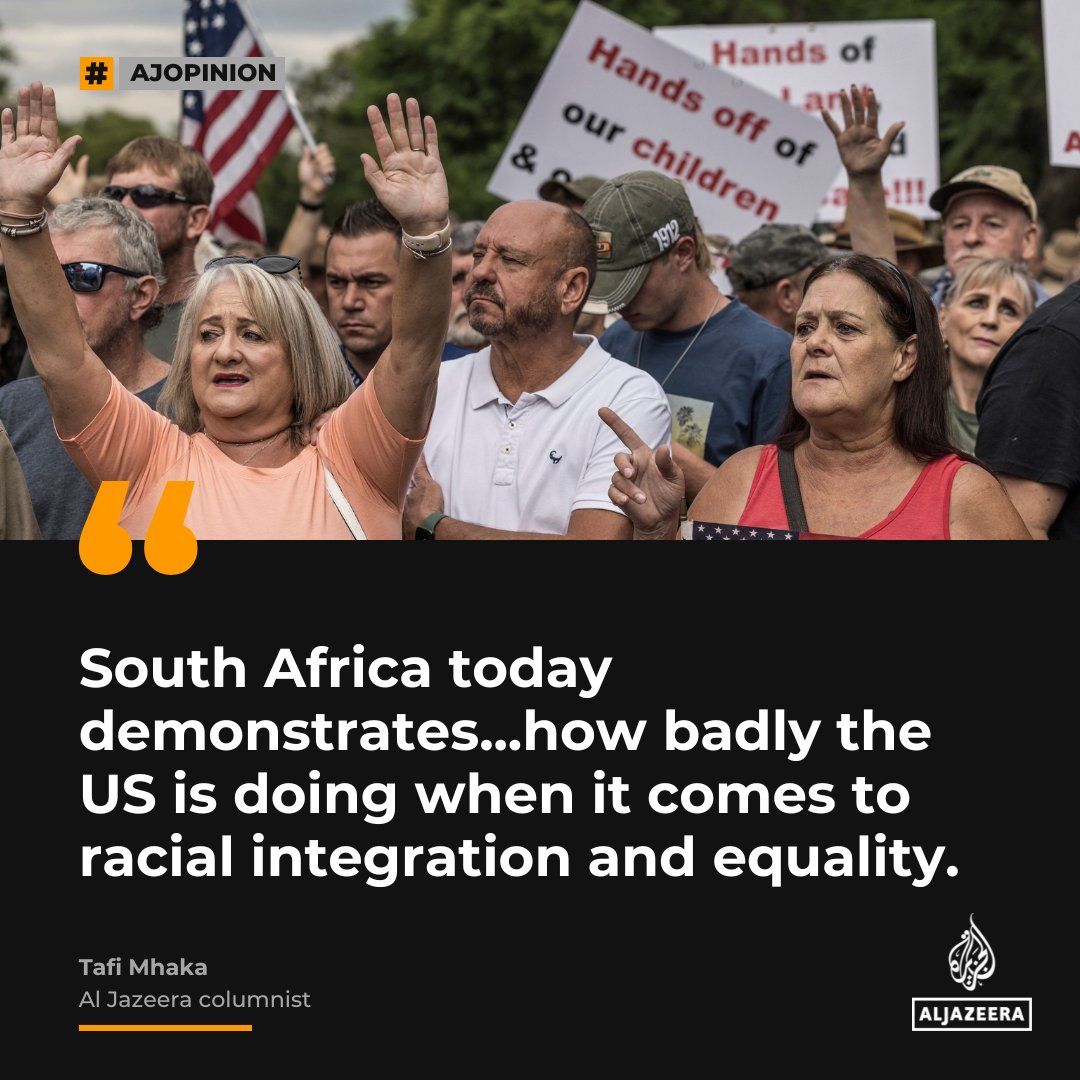 From South Africa to the US, white victimhood knows no borders — #AJOpinion by Tafi Mhaka. 

🔗: aje.io/onjekp
