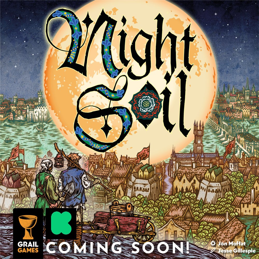 #NightSoil is coming to #Kickstarter in one month! Check it out! This is a really serious game about sanitation in Tudor London!! kickstarter.com/projects/grail…
#boardgames #jeuxdesociete