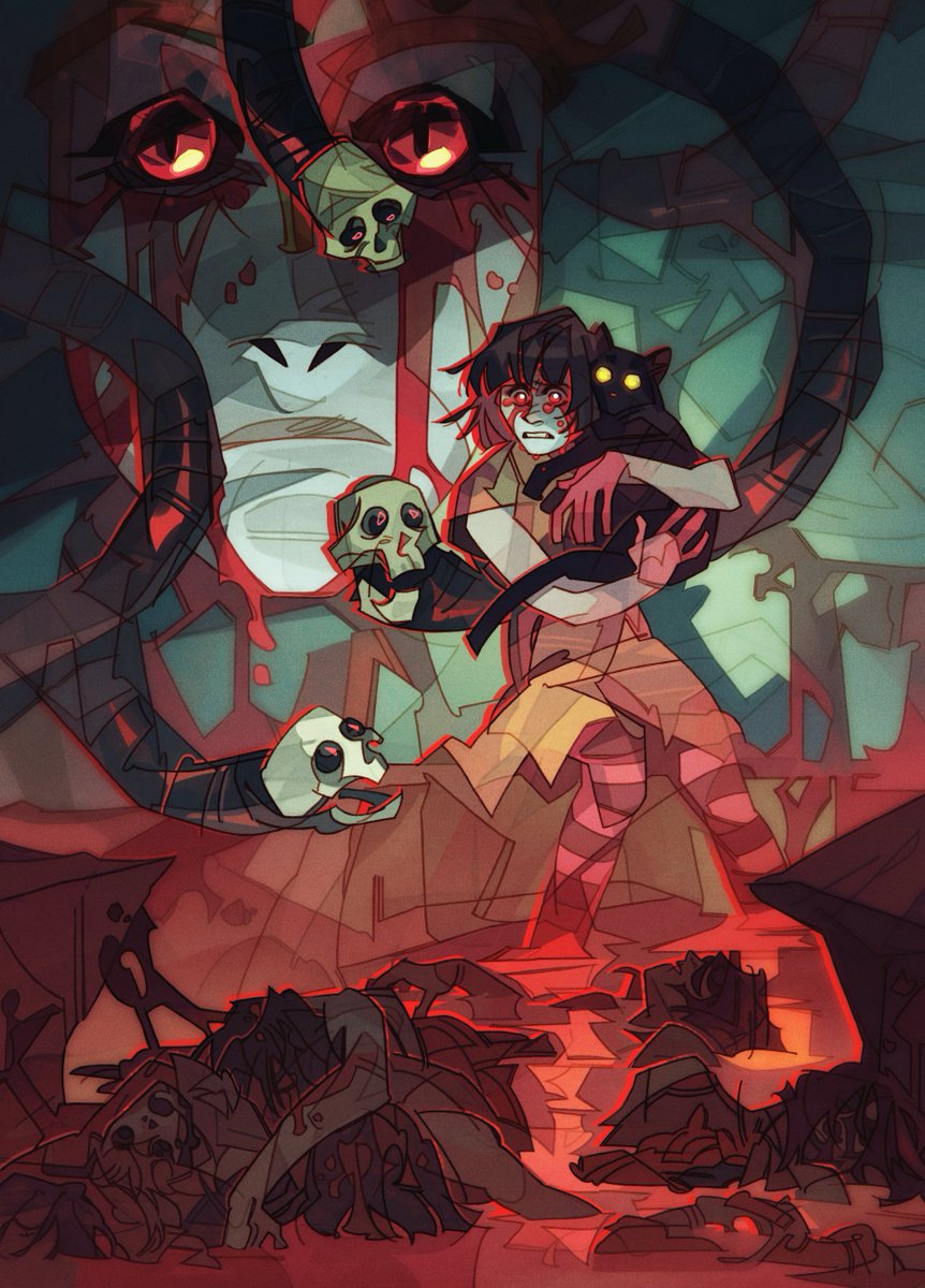 ashiphoenix_art's tweet photo. here's the first of two illustrations for horror media zine(rest in pepperonis..)

Fran Bow https://t.co/hRLia8xSB0