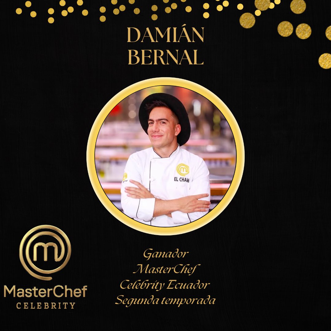 _lcccm's tweet photo. Felicidades al ganador de esta temporada de #MasterChefCelebrityEc #MCCelebrityEc
EL VERDADERO GANADOR!!!!! CHAMPPP!!! 🥺🥺✨✨🏆
@DamianBernalF https://t.co/gVnR6tjCtT