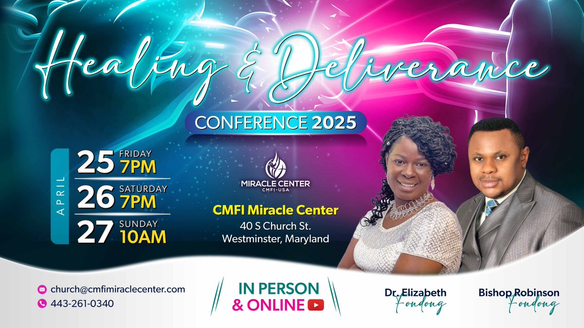 CmfiMaryland's tweet photo. Miracle Center Weekly Announcements: March 23, 2025 - https://t.co/UTF1pWTSg6 https://t.co/n300WVuN5t