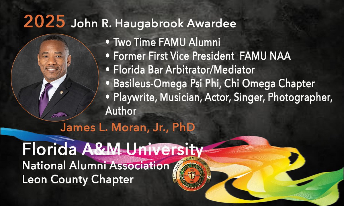 FAMUNAALCC's tweet photo. Lorenzo Howard, Wilbur Johnson, Sharlene Jones, and Dr. James Moran will be honored at our annual scholarship gala on April 11th! Purchase tickets at https://t.co/bZT1MJvnvy! https://t.co/O0RwzXYfYC