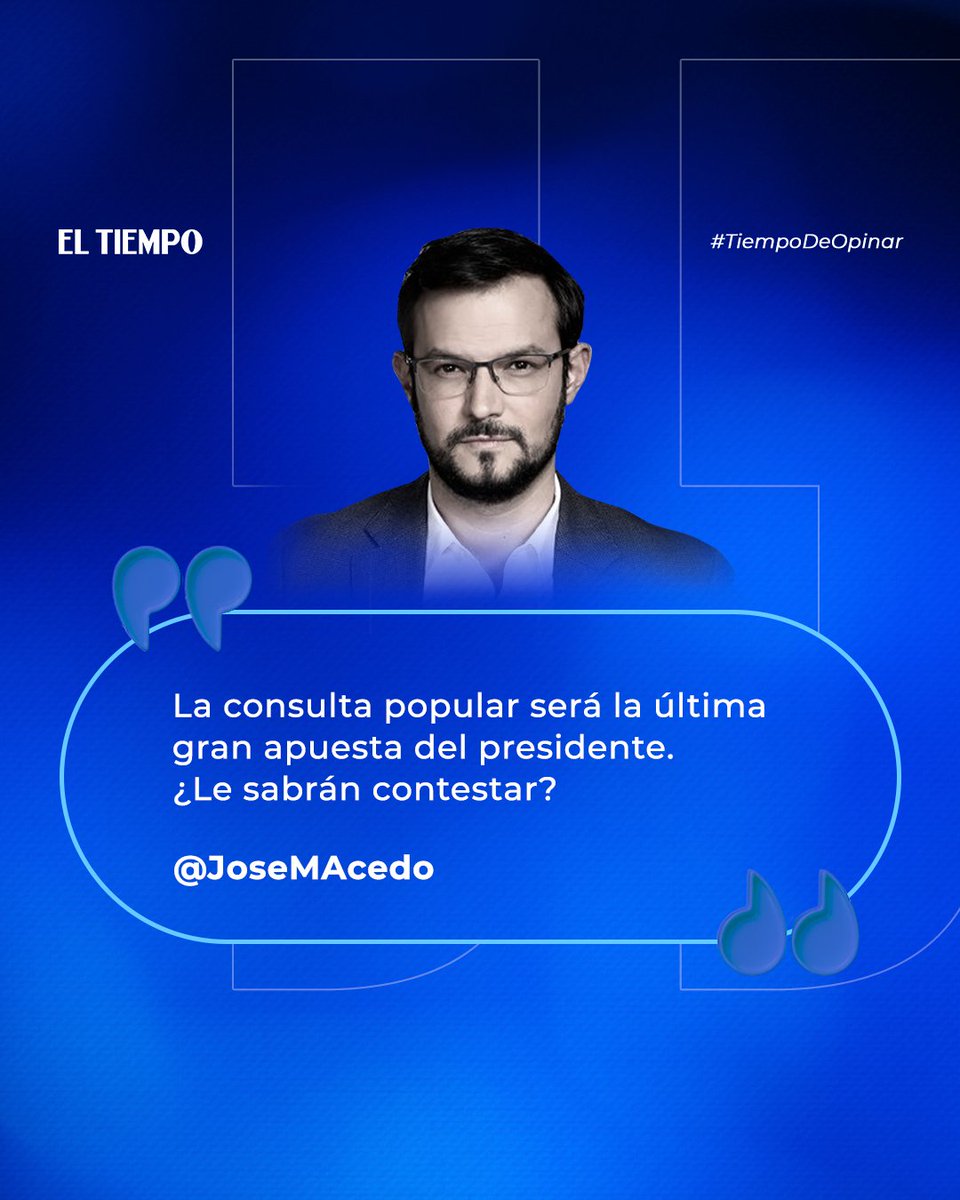 ELTIEMPO's tweet photo. 💬 #TiempoDeOpinar | Esta es la columna de opinión de José Manuel Acevedo (@JoseMAcevedo) para este martes, titulada 'El último acto'.  

Más contenido de opinión ⬇️
https://t.co/cNitsK81Pm https://t.co/xVhx9nfTZj