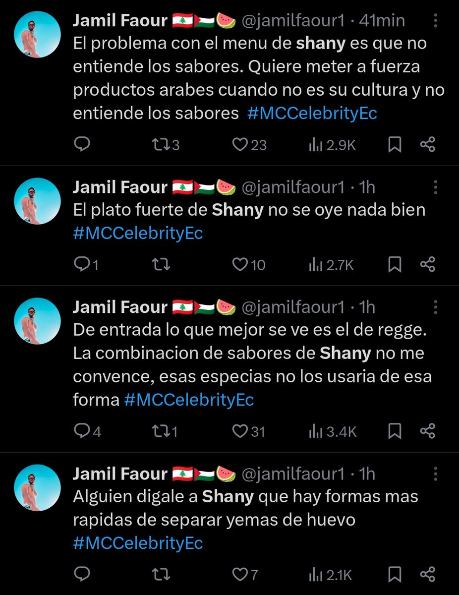 lo malo: se terminó masterchef 
lo lindo: nati 
lo bueno: por fin se calla este cojudo