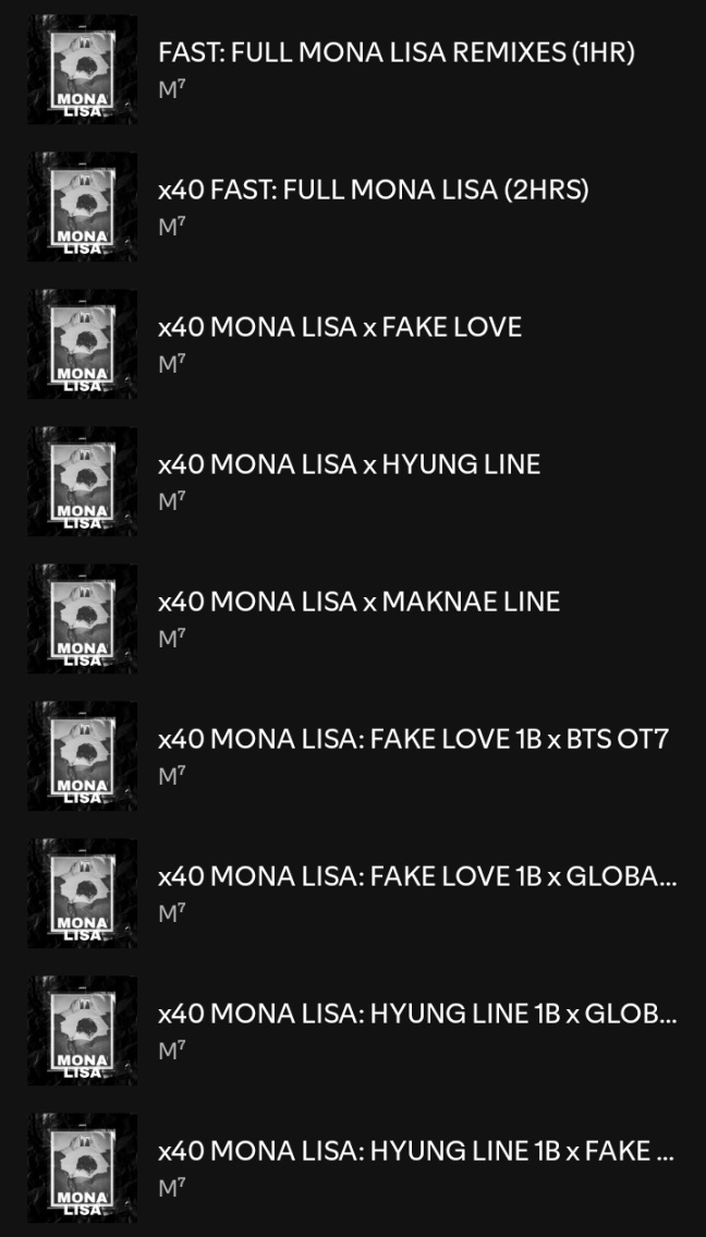 kimjkxs's tweet photo. — 🎧 | Playlists enfocadas en MONA LISA Remixes de #jhope en Spotify (nocturnas + cortas + 1B). Abajo encontrarán el detalle de cada una de las playlists. 🖼💥

MONA LISA REMIXES
JHOPE IS COMING

+ playlists (↓) | #jhope_MONALISA #BTS https://t.co/6RElcPqaqI