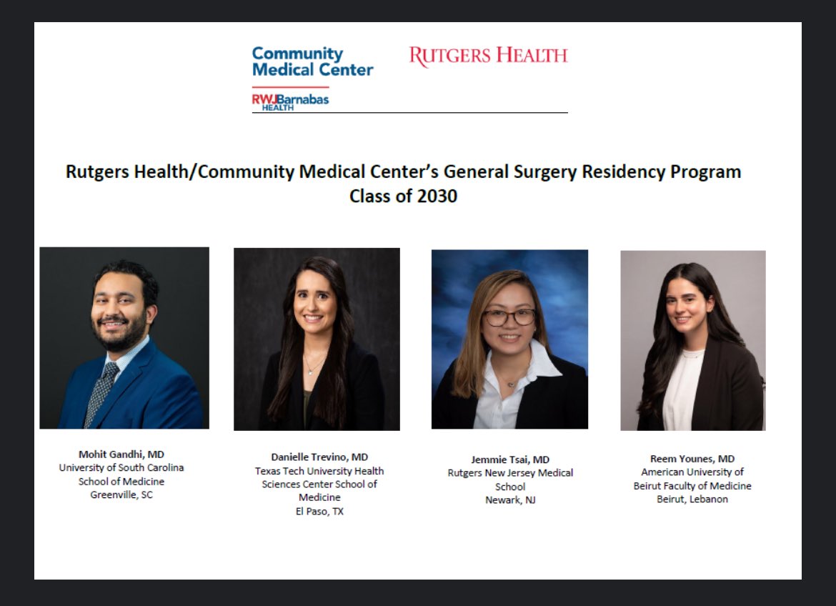 So excited to welcome our newest class!
⁦<a href="/RWJBarnabas/">RWJBarnabas</a>⁩ #ILookLikeASurgeon #MedTwitter #Match2025