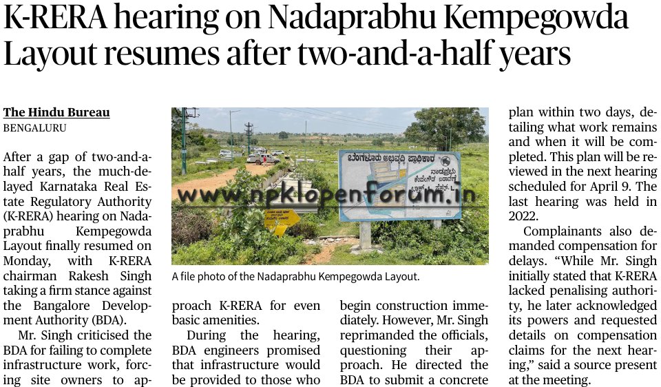 NadaPrabhu Kempegowda Layout Open Forum(R) tweet media