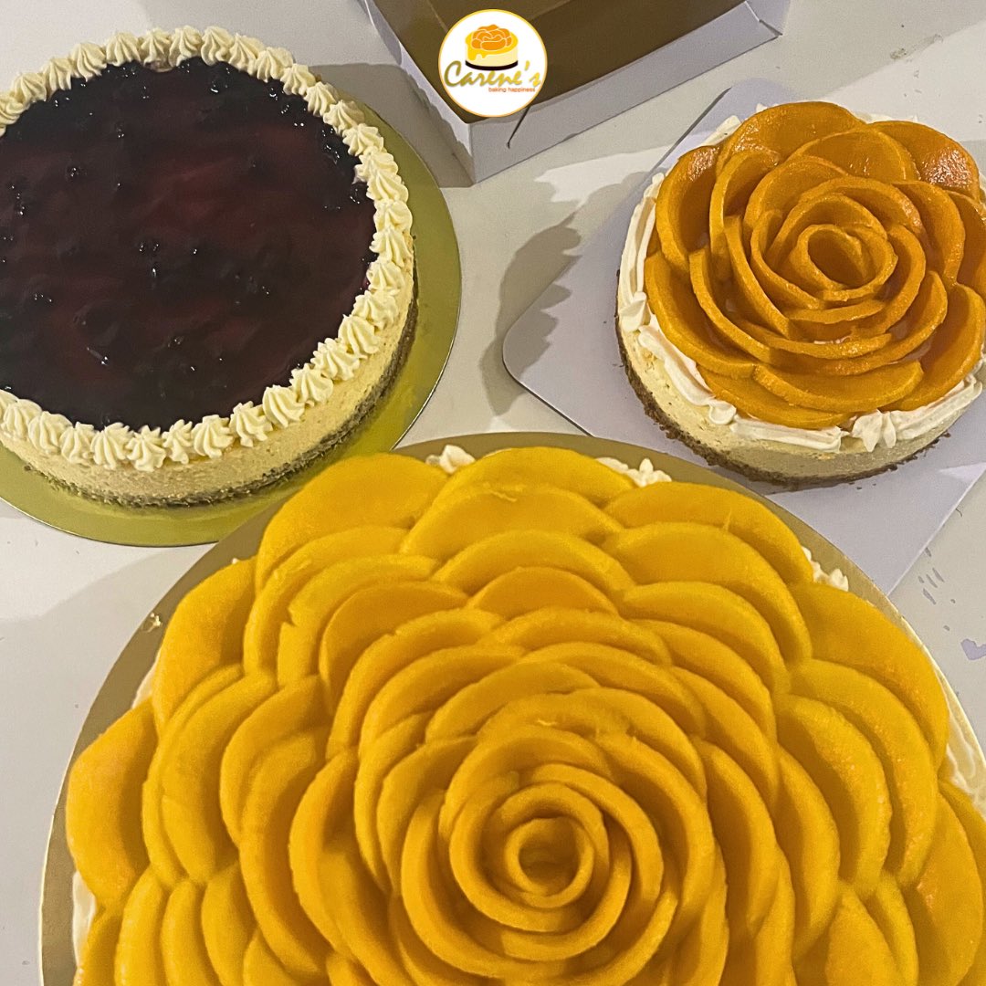 Carenes201907's tweet photo. Shining so bright like this Mango Cheesecake, 
show everyone your radiance too! 💛

Don’t forget to smile today! 🙂

Carene’s— baking happiness

#carenes #bakinghappiness #shine #bright #mango #cheesecake #smile #hello #supportsmallbusiness #supportlocalph https://t.co/XQgXlesxzi