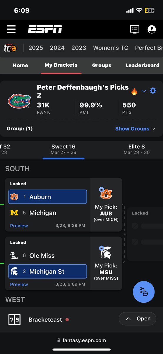 petedeff's tweet photo. Forgot about this bracket until today… some call it luck https://t.co/dNxqEw2tKw