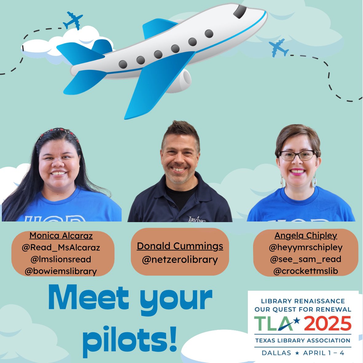 So excited to share that I will be presenting for the #firsttime <a href="/TXLA/">Texas Library Assn.</a> alongside some incredible <a href="/irvinglibraries/">IISD Libraries</a> Librarian &amp; Media Specialists! <a href="/heyymrschipley/">Mrs. Chipley</a> and <a href="/netzerolibrary/">Donald Cummings</a>! Cannot wait to share all about our TexQuest[s]!