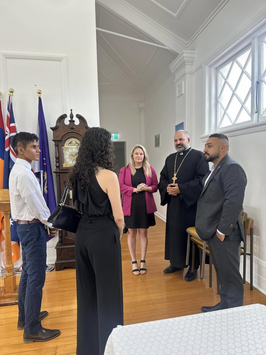 The ANC-AU was pleased to welcome Liberal Candidate for Parramatta Katie Mullens to the 🇦🇲 Apostolic Church of Holy Trinity.

Stay tuned as the positions of candidates/MPs will be relayed through the ANC-AU Election Guide.