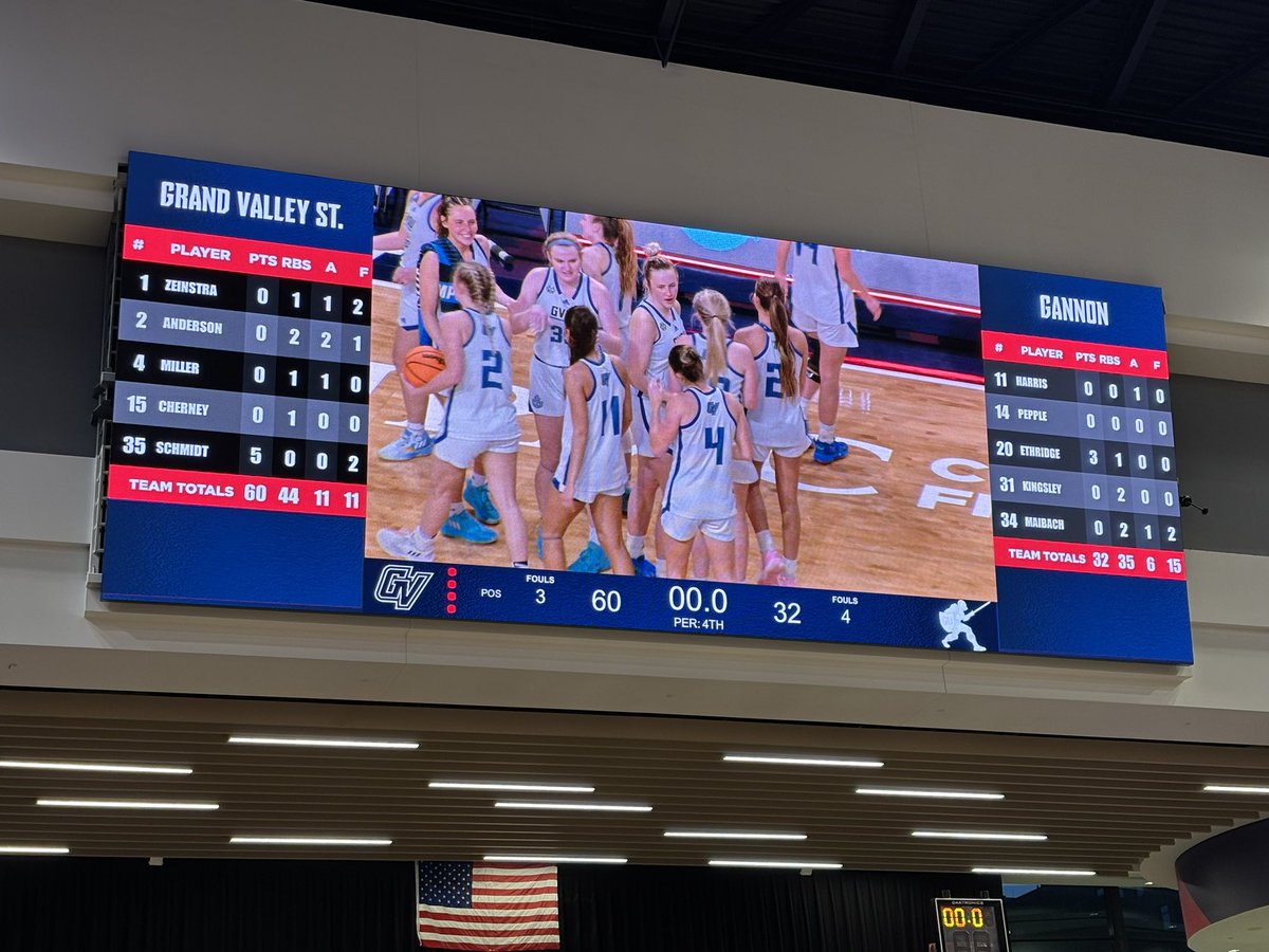 LCU_Chap_Radio's tweet image. Update from the #WEliteEight: (1) Grand Valley State beats (8) Gannon in the third game of the day. Up next: (4) Pittsburg State vs. (5) Lubbock Christian at 8:30 pm ET. #D2WBB