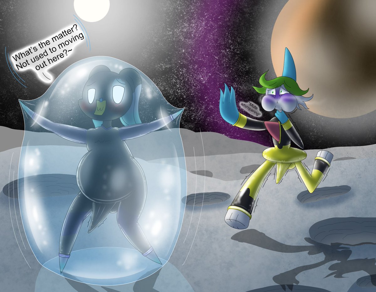 BladeDragoon_AD's tweet photo. Here's a picture for @MilkyVRNSFW asking for their character Marine teasing my character Blade about some space breathplay.

Surprisingly, Blade asked to experience this! And it seems like Marine is enjoying at bit too much as well~ https://t.co/bgKGWCo5Lv