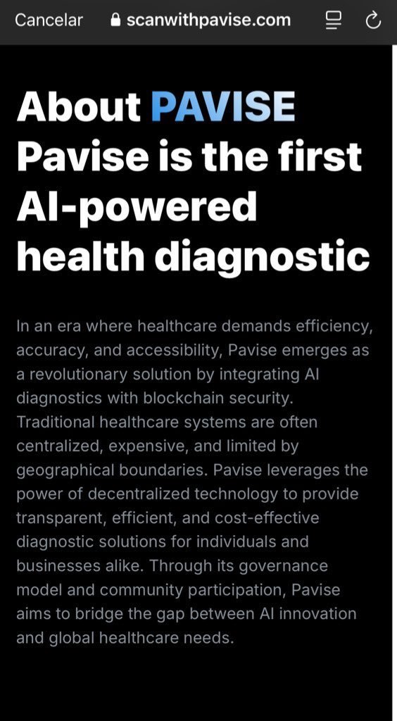 apeviking's tweet image. $PAVISE The 1st AI-powered health diagnostic revolution!  AI-driven healthcare with blockchain security. Transparent, efficient, and accessible for all. Coming soon to App Store &amp;amp; Play Store!  

2TUQ21D87yrbZM1F3RB93sbkiGXeTTfkb8wWqG2ipump
#PAVISE #AIHealth #Healthcare #AI